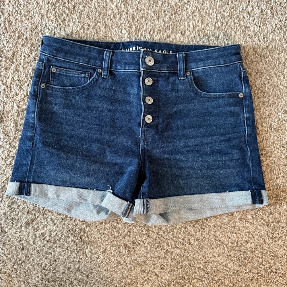 American Eagle Outfitters Blue Jean Shorts High-Waisted